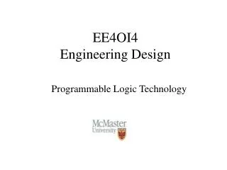 EE4OI4 Engineering Design