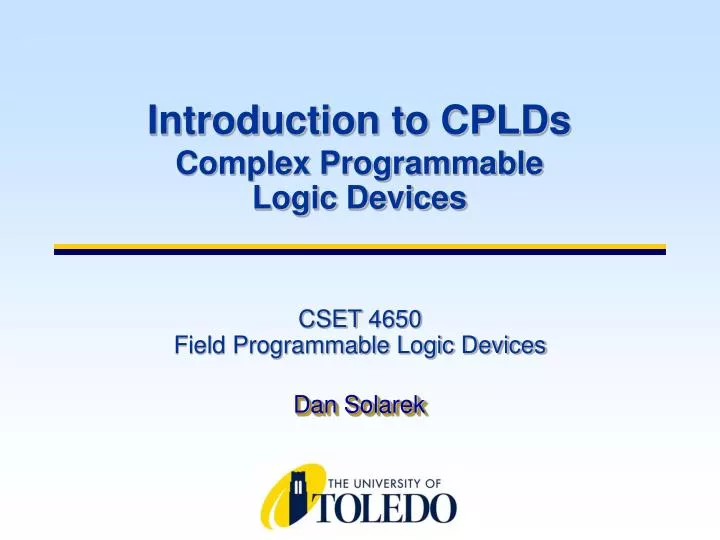 cset 4650 field programmable logic devices