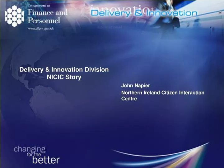 delivery innovation division nicic story