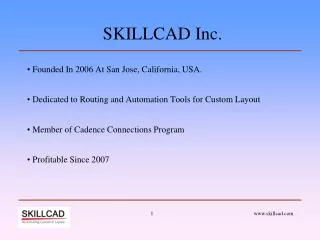 SKILLCAD Inc.