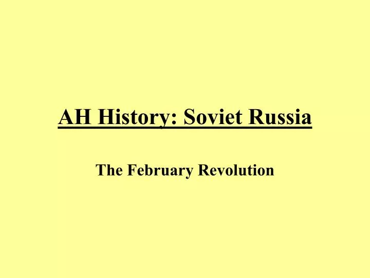 ah history soviet russia