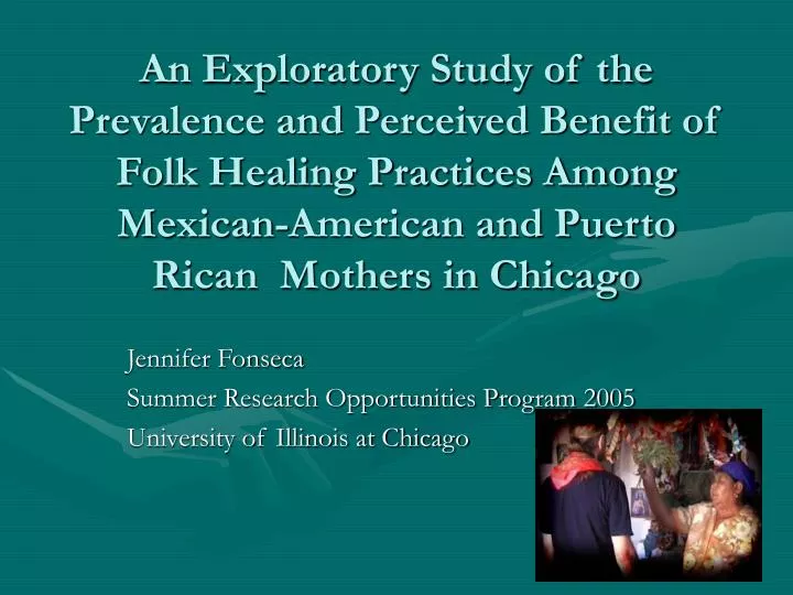 jennifer fonseca summer research opportunities program 2005 university of illinois at chicago