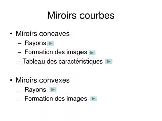 miroirs courbes