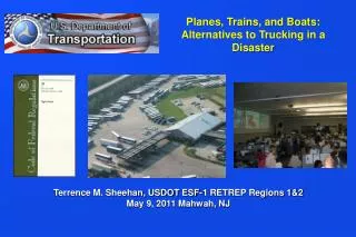 Planes, Trains, and Boats: Alternatives to Trucking in a Disaster