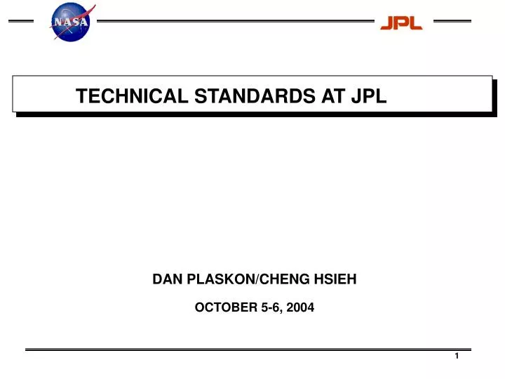 technical standards at jpl