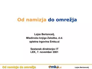 od namizja do omre ja