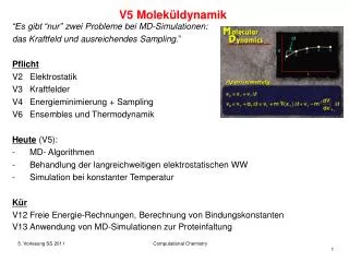 v5 molek ldynamik