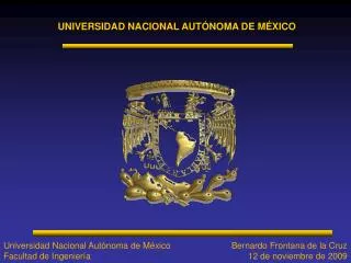 UNIVERSIDAD NACIONAL AUTÓNOMA DE MÉXICO
