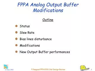 FPPA Analog Output Buffer Modifications