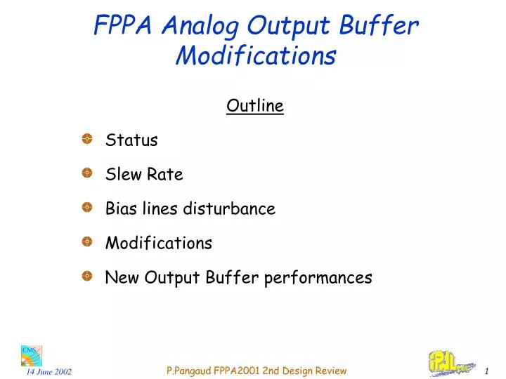 fppa analog output buffer modifications