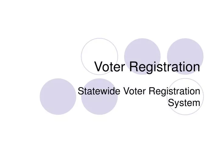 voter registration