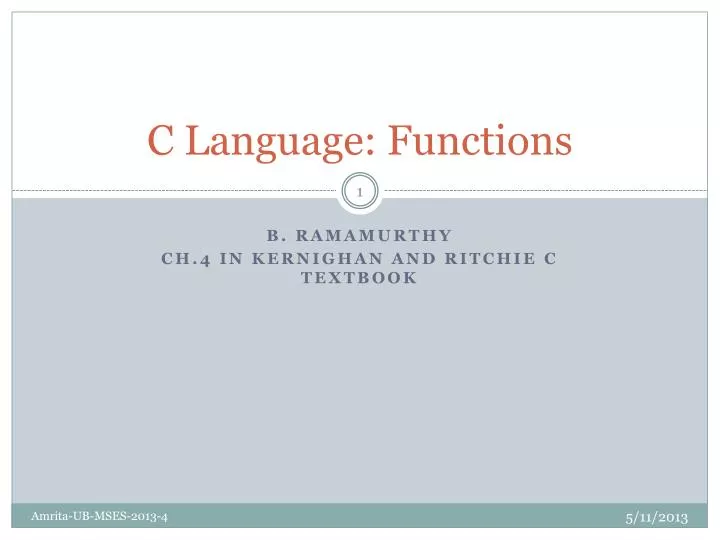 c language functions