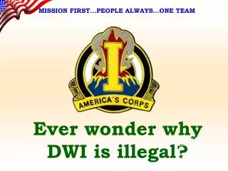 Ever wonder why DWI is illegal?