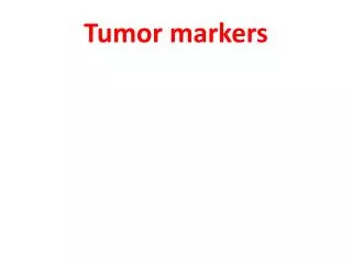 tumor markers