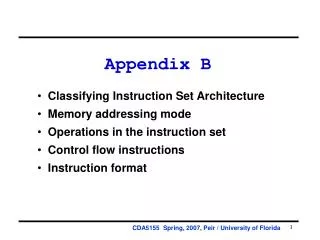 Appendix B