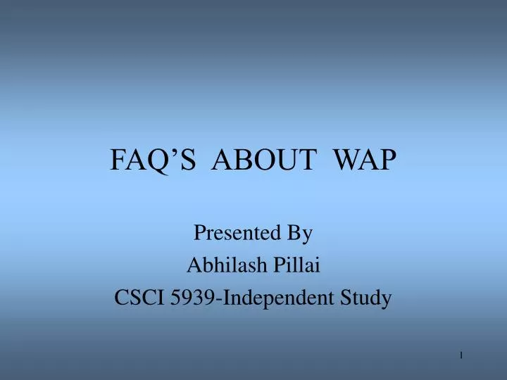 faq s about wap