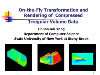 On-the-Fly Transformation and Rendering of Compressed Irregular Volume Data