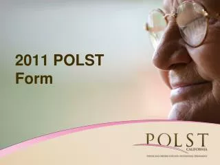 2011 POLST Form