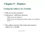 Understanding Pointers in C++: Addresses, Indirection, and Array Relationships - slide 1