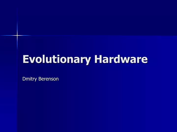 evolutionary hardware