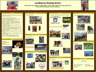Leading by Staying Active