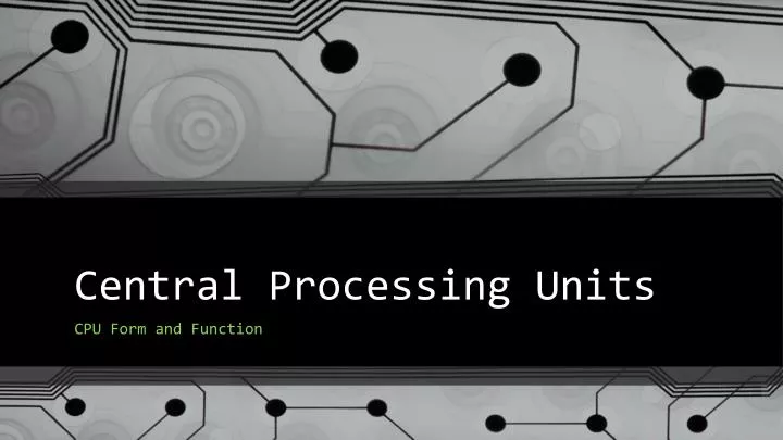 central processing units