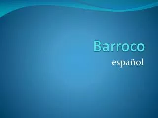 barroco
