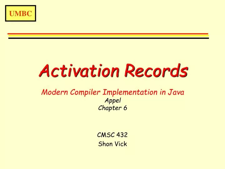 activation records