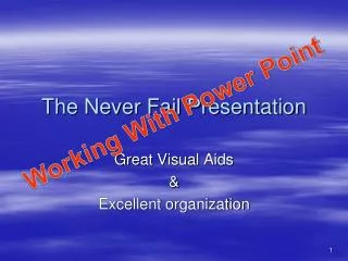 The Never Fail Presentation