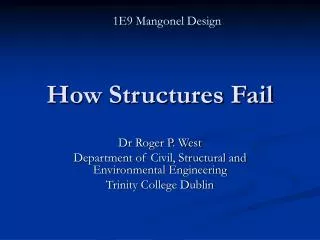 How Structures Fail