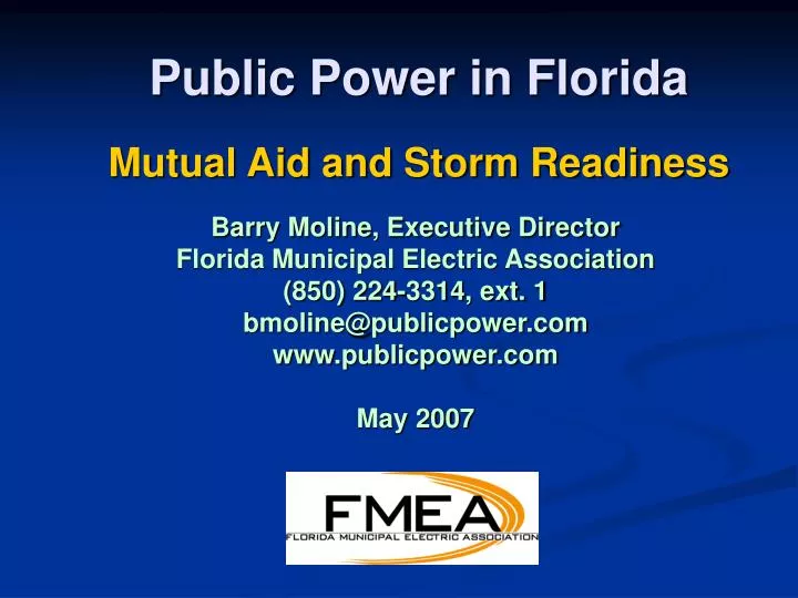 public power in florida mutual aid and storm readiness