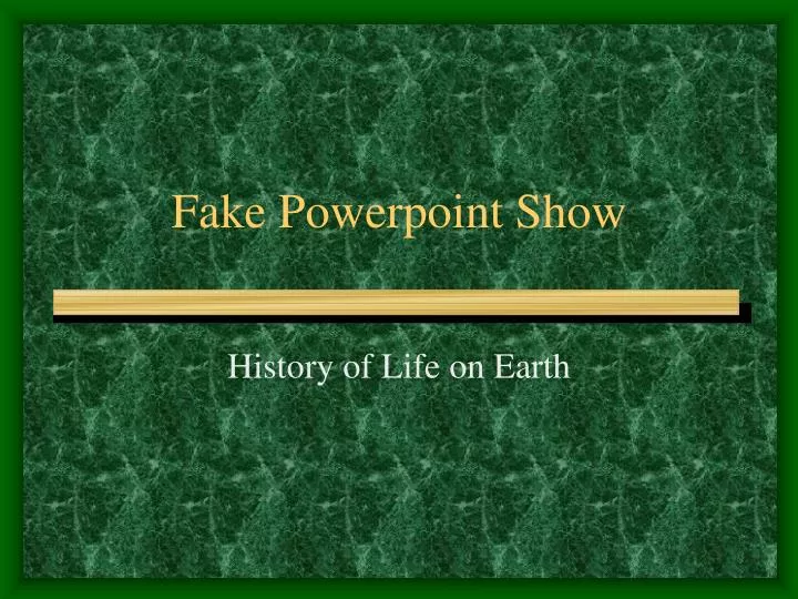 fake powerpoint show