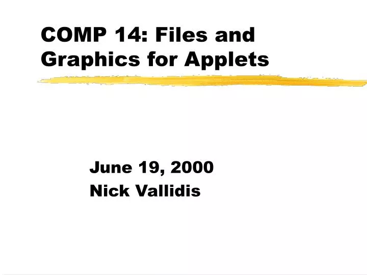 comp 14 files and graphics for applets