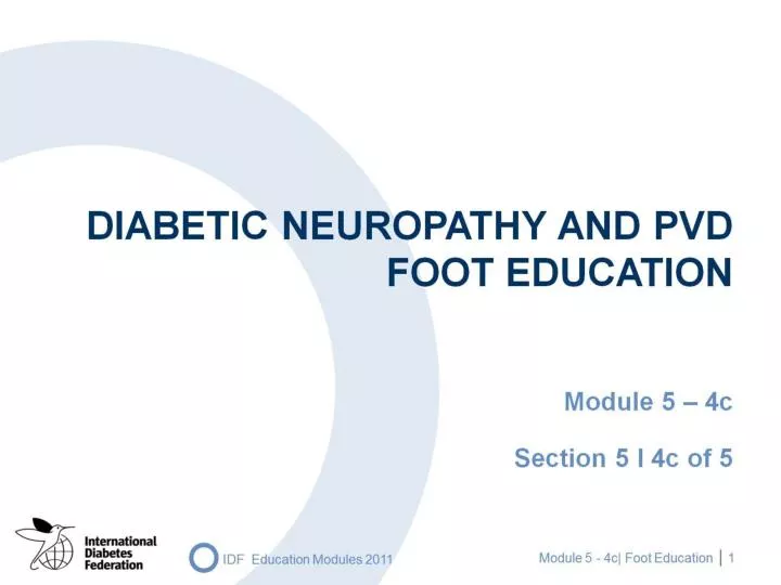 diabetic neuropathy and pvd foot education