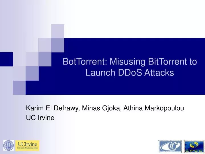 bottorrent misusing bittorrent to launch ddos attacks