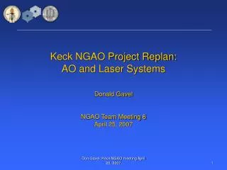 Keck NGAO Project Replan: AO and Laser Systems