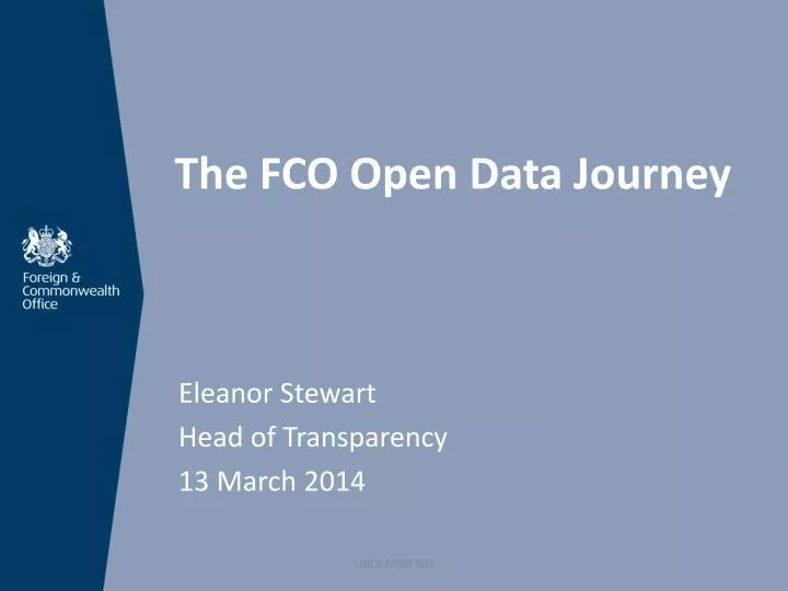 the fco open data journey