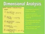 Dimensional Analysis - slide 1