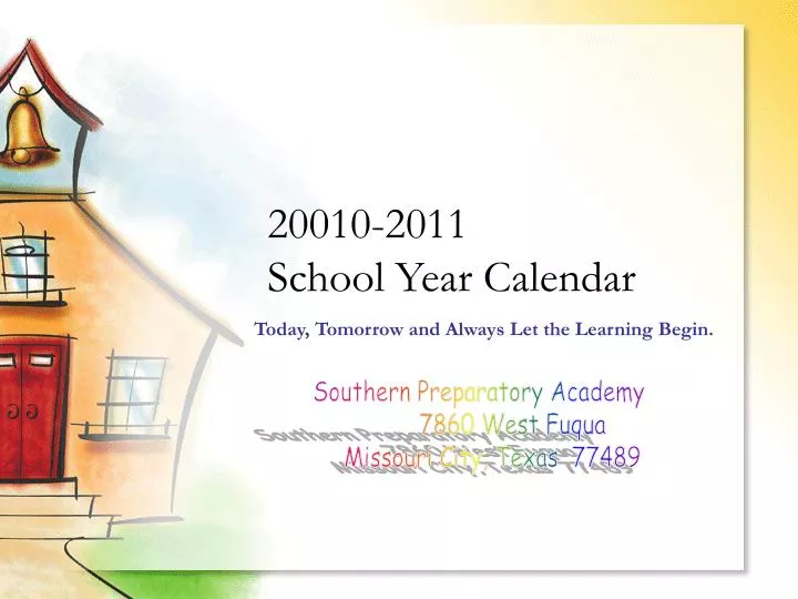 20010 2011 school year calendar