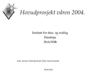 hovudprosjekt v ren 2004