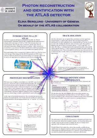 INTRODUCTION TO e/? IN ATLAS