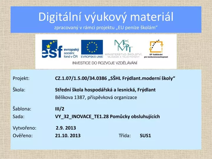 digit ln v ukov materi l zpracovan v r mci projektu eu pen ze kol m