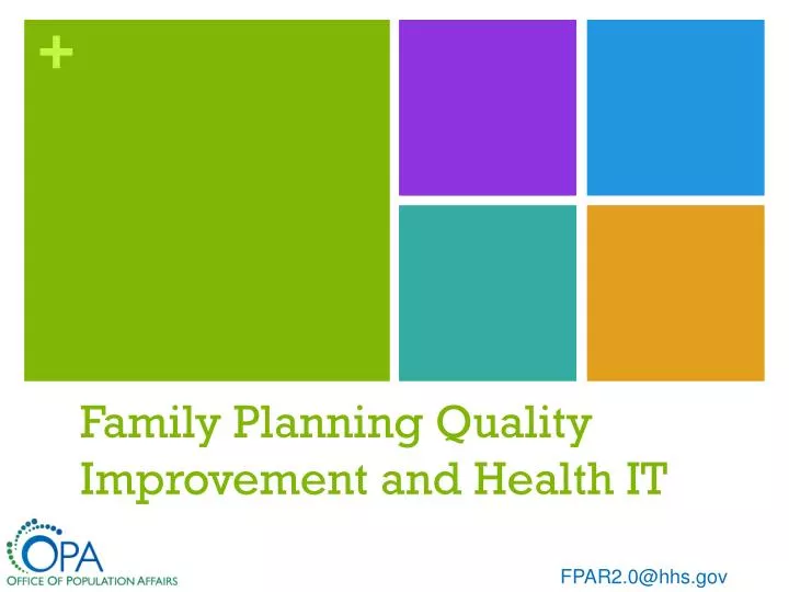 family planning quality improvement and health it