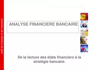 analyse financiere bancaire