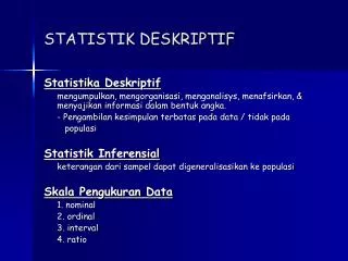 statistik deskriptif