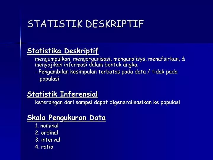 statistik deskriptif