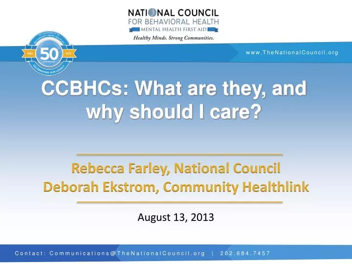 ccbhcs what are they and why should i care