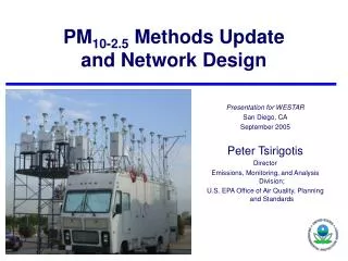 PM 10-2.5 Methods Update and Network Design