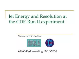 Jet Energy and Resolution at the CDF-Run II experiment