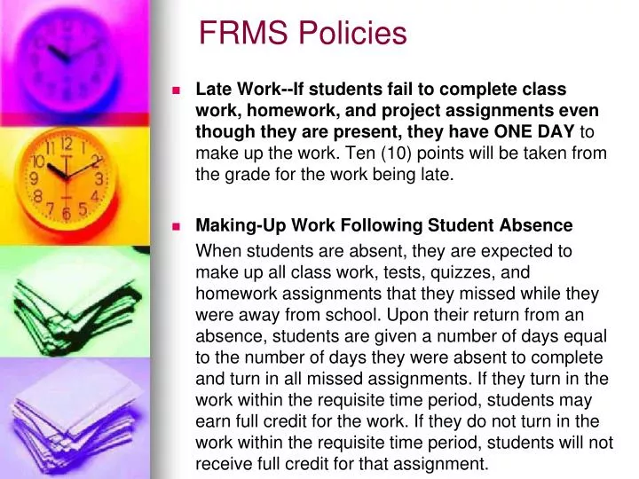 frms policies
